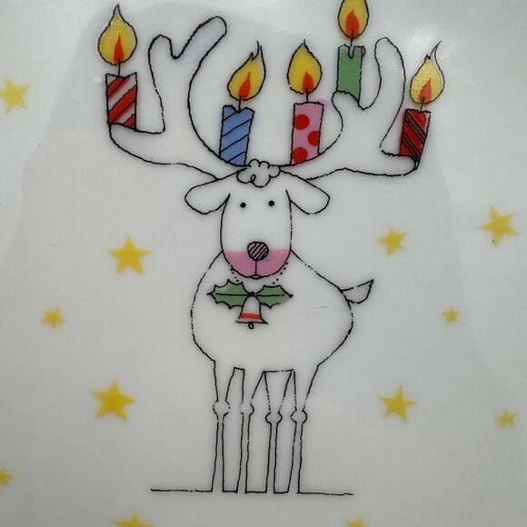 Set of 4 Vintage Christmas Holiday Plates Toscany Collection Salad Luncheon - Picture 4 of 6